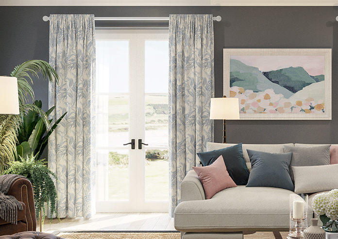 Maui, Indigo - Made to Measure Curtains - Image 3